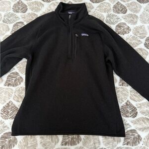 Patagonia Black Zip-Up Men's Sweater